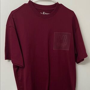 Burgundy relaxed fit Men's Shirt